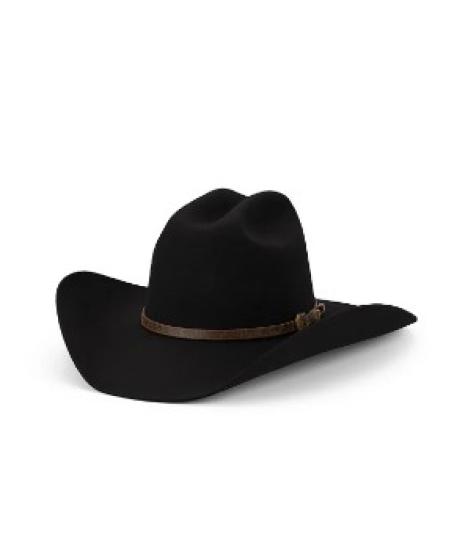 The Saddler Black Wool Felt Hat