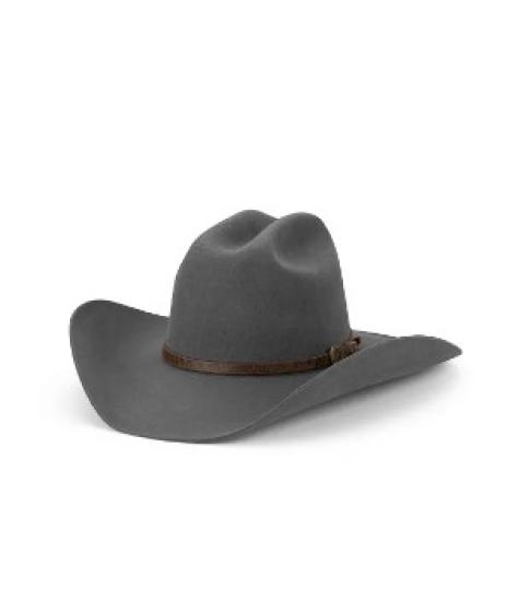 The Saddler Charcoal Wool Felt Hat