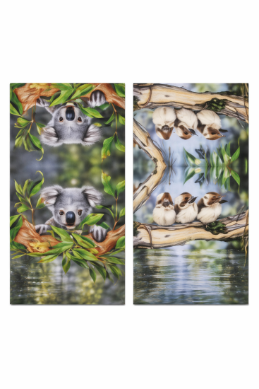 Babies of the Bush Kookaburra/Koala 2pk T/Towel