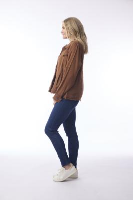 Tan Biker Fringe Jacket