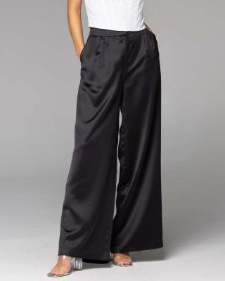 Rock Steady Wide Leg Satin Pant