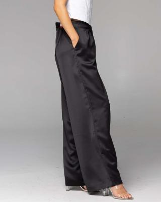 Rock Steady Wide Leg Satin Pant