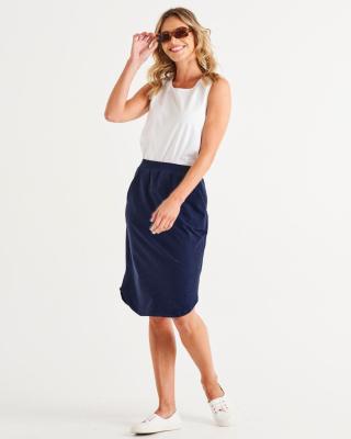 Evie Navy Skirt