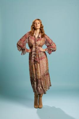 Be Loved Shirred Bodice Batik Top