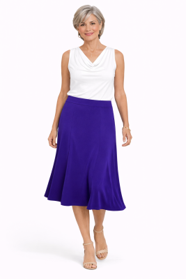 Purple Eight Panel Skirt