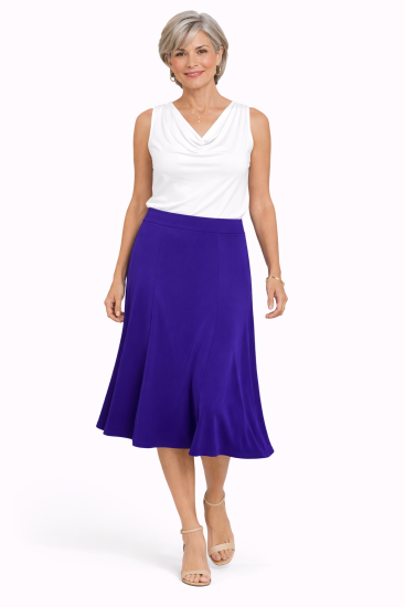 Purple Eight Panel Skirt