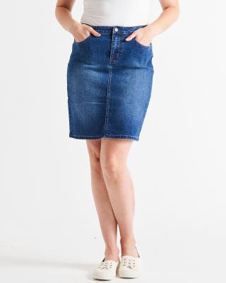 Nala Indigo Mix Denim Skirt