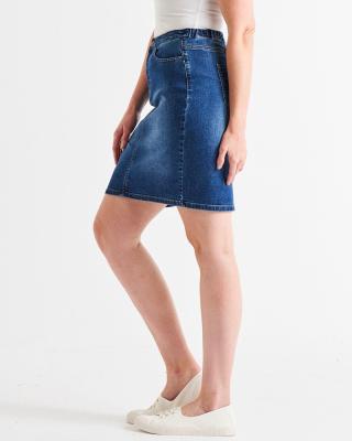 Nala Indigo Mix Denim Skirt