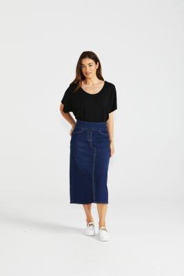 Shelby Stretch Denim Skirt