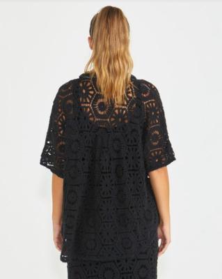 Clover Black Lace Shirt