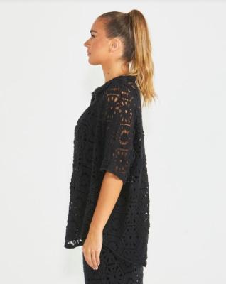 Clover Black Lace Shirt