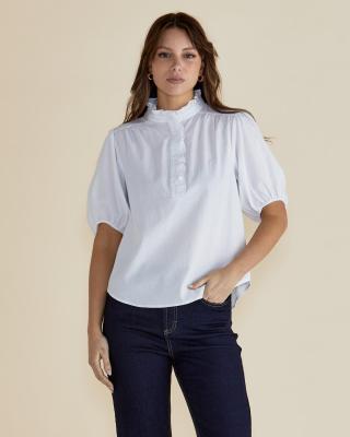 Avery White Blouse