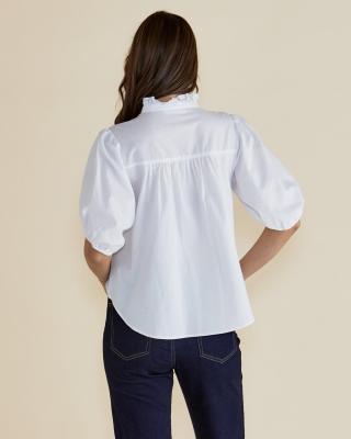 Avery White Blouse