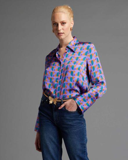 Fate + Becker Ladies Ingerno Print L/S Shirt
