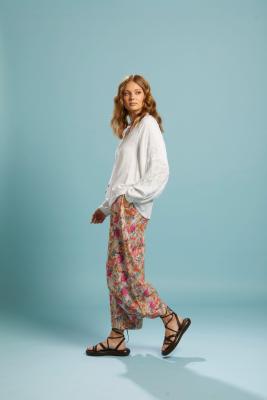 Fate + Becker Unholy White Embroidered Sleeve Top