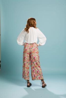 Fate + Becker Unholy White Embroidered Sleeve Top