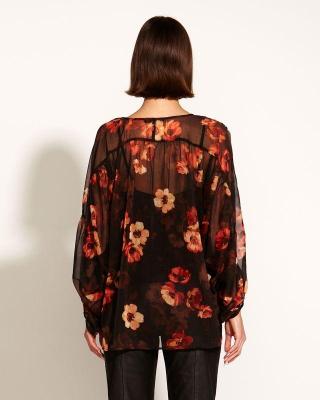 Rose Dust Flora Bloom Batwing Sleeve Shirt