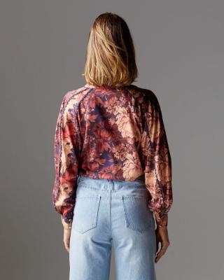 Berry Kiss Floral Blouse
