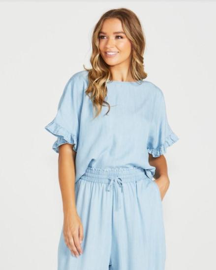 Davie Chambray Top