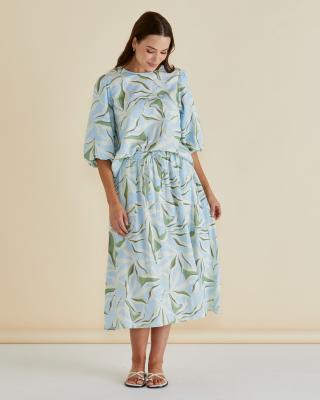 Belize Garden Print Blouse