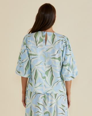 Belize Garden Print Blouse
