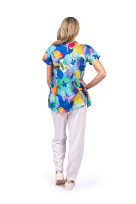Kayla Large Floral 1 Cotton Blouse