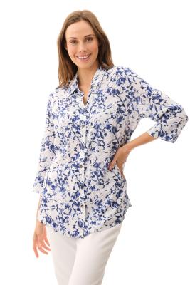 Cooma Navy 3/4 Sleeve Shirt