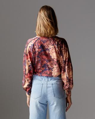 Berry Kiss Floral Blouse