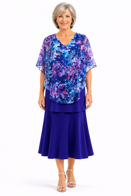 Purple Lace Overlay Top