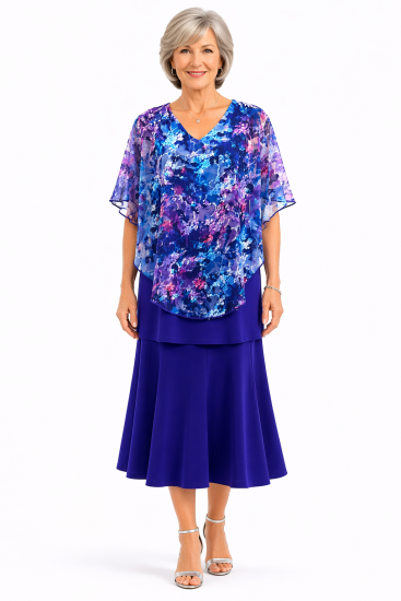 Purple Lace Overlay Top