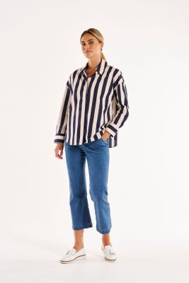 Navy Stripe Shirt