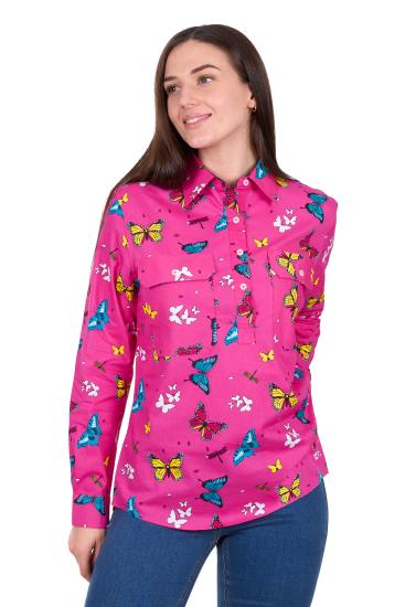 Giselle Women's 1/2 Placket L/S Shirt