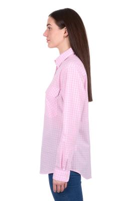 Clara Women's Half Placket Long Sleeve Shirt
