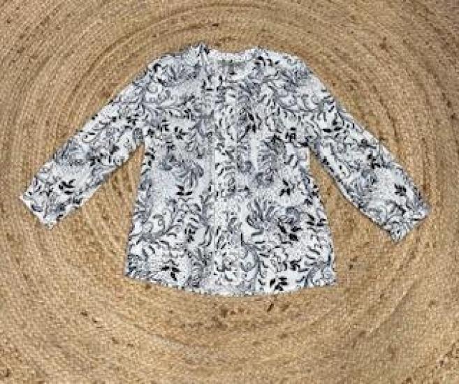 Yarra Trail Silver Leaf Print  L/S Shirt