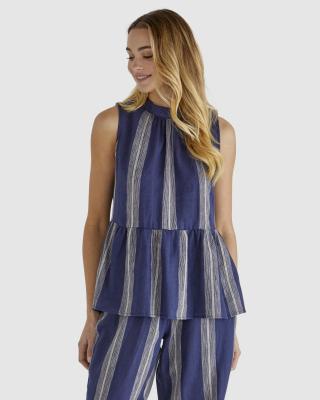 Lizzy Navy Stripe Top