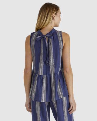 Lizzy Navy Stripe Top