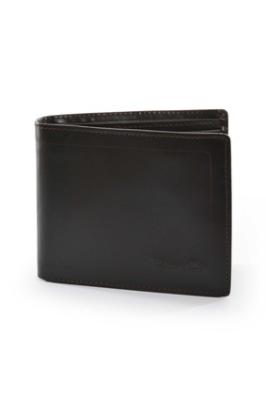 Thomas Cook Dark Brown Leather Edged Wallet