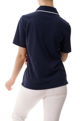 Navy Anchor Embroidered Polo