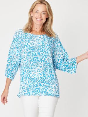Summer ease Turquoise Top