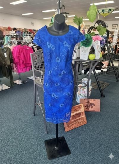 Yesadress Blue Sparkle Dress