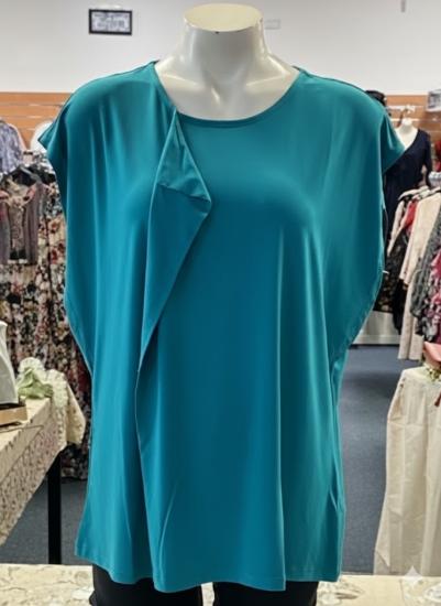 Mia Knit Teal Ladies Top
