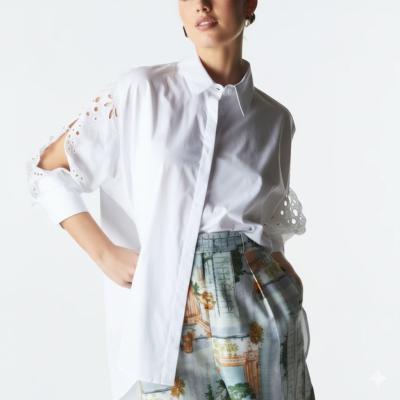 Lily Pad Ivory Broderie Shirt