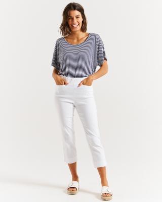 White Bengaline Pants