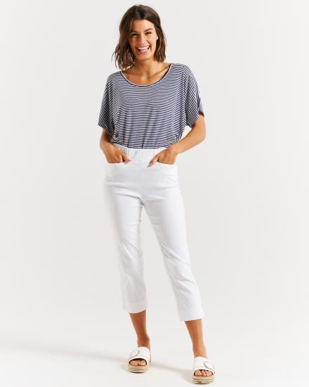 White Bengaline Pants