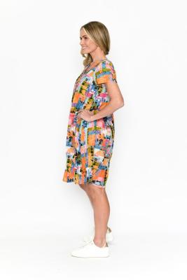 Pop Patch Nicola Cap Sleeve Dress