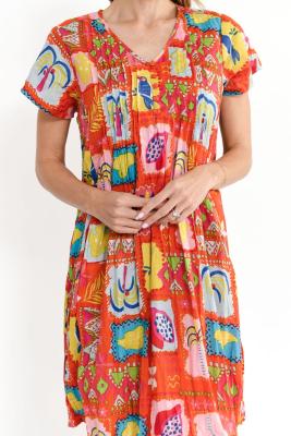 Trop Stories Orange Nicola Dress