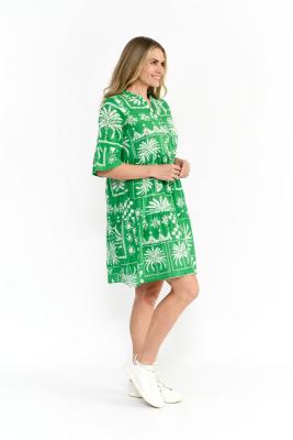 Mono Patch Green Maya Dress