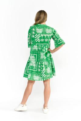 Mono Patch Green Maya Dress