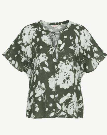 Sweet Basil Linen Printed Top