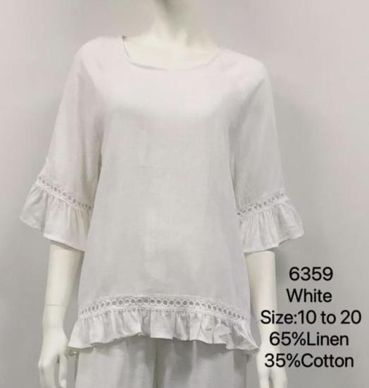 White Linen Top